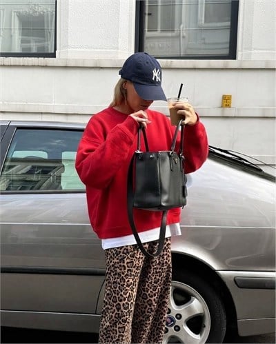 KIRMIZI OVERSİZE SWEAT