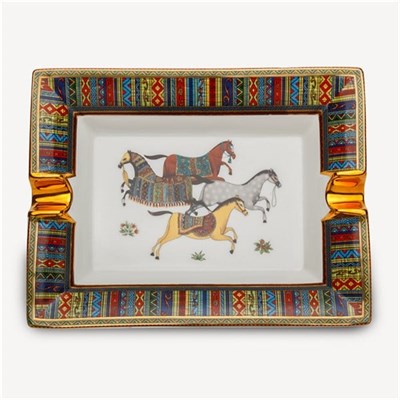 4Horse Porselen Büyük Puro Küllüğü Altın Yol 2li