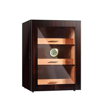 Lubinski Camlı 3 Çekmeceli Humidor Puro Kutusu Maun 100s