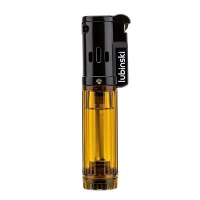 Lubinski Cigar Basic Slim Tek Torch Puro Çakmağı Sarı