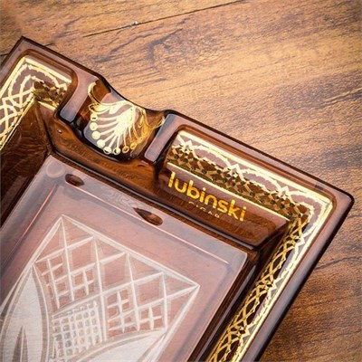 Lubinski Elegant Wings İkili Dikdörtgen Puro Küllüğü Kahve