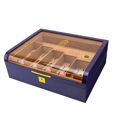 Lubinski Gastro Camlı Humidor Puro Kutusu Mor Lake 200s