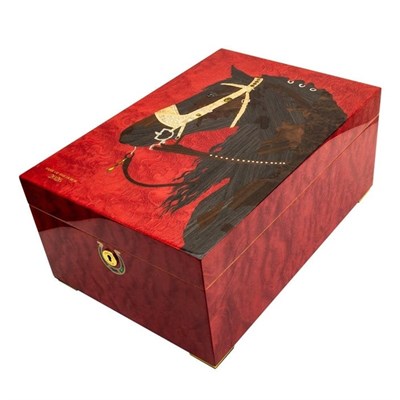 Lubinski Limited Edt.Year Of Horse Puro Kutusu Humidor 120s Kahve