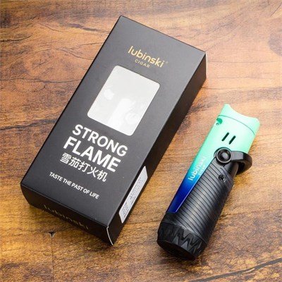 Lubinski Lion Çift Torch Puro Çakmağı Blue Ice