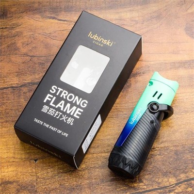 Lubinski Lion Çift Torch Puro Çakmağı Green Ice