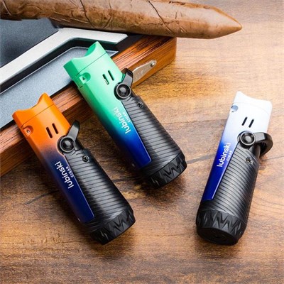 Lubinski Lion Çift Torch Puro Çakmağı Orange Ice