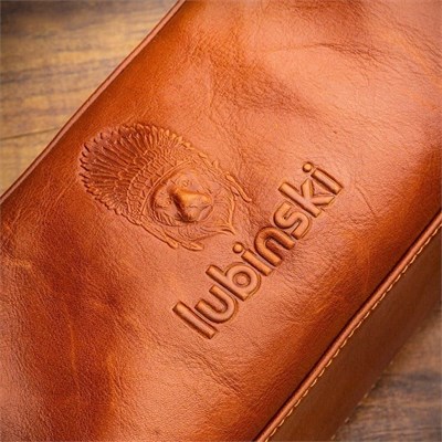 Lubinski New Design Deri Kahve Pipo Çantası