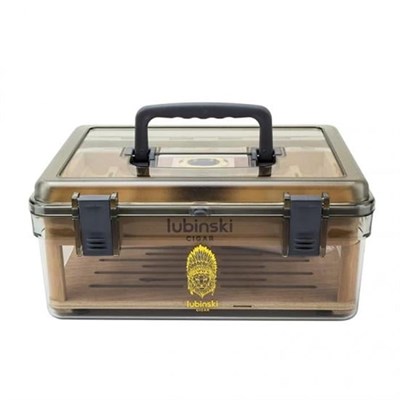Lubinski Plexi -Sedir Şeffaf Puro Kutusu Humidor 50s