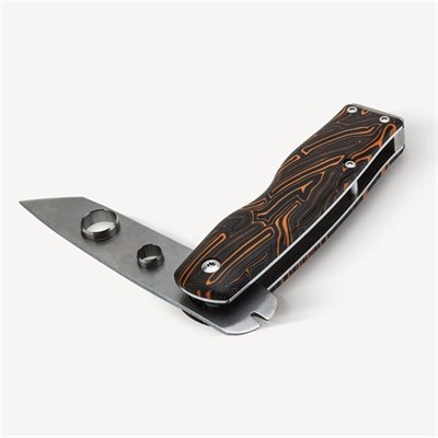 Lubinski Pocketknife Çift Delicili Puro Kesici Cutter Siyah