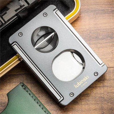 Lubinski Sehpalı-Delicili Premium Puro Kesici Lazer Bıçak Double Cutter Kahve(60Ring)