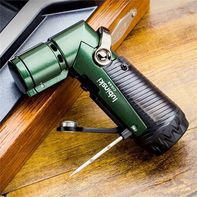 Lubinski Tek Torch İğneli Ve Delicili Puro Çakmağı Gri