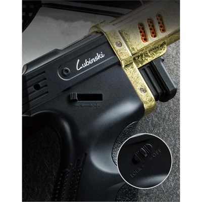 Lubinski Tek Torch Puro Masa Çakmağı Black-Gold