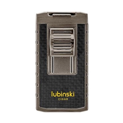 Lubinski Yeni Stil Delicili Çift Torch Puro Çakmağı Gunmetal