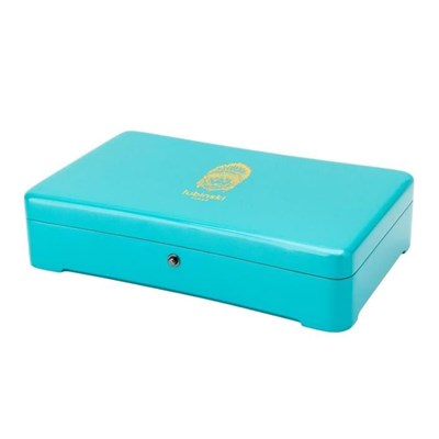 Lubinski Yeni Stil Slim Puro Kutusu Humidor Lake Mavi 12s