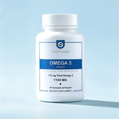 Smart Caps Omega 3 Premium 30 Softgels - Balık Yağı, EPA, DHA
