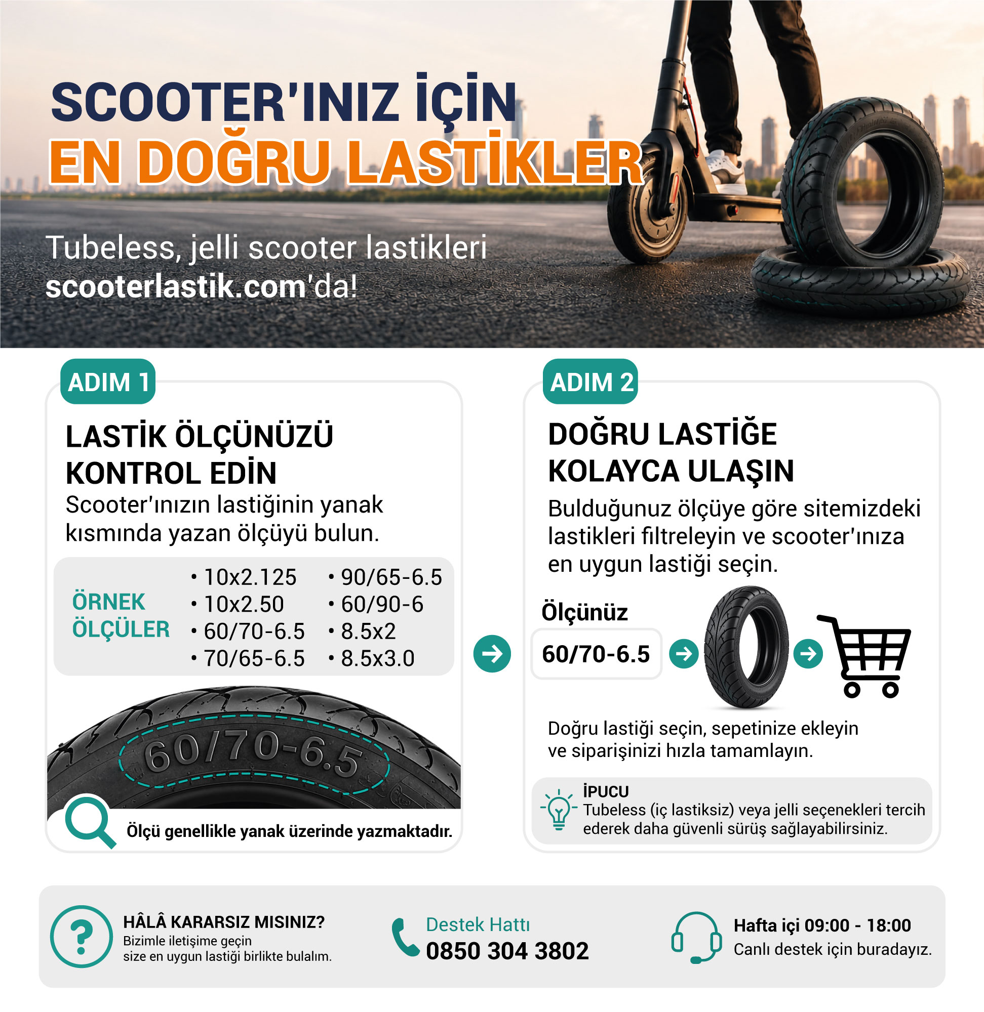 Scooter Lastik Seçim Rehberi