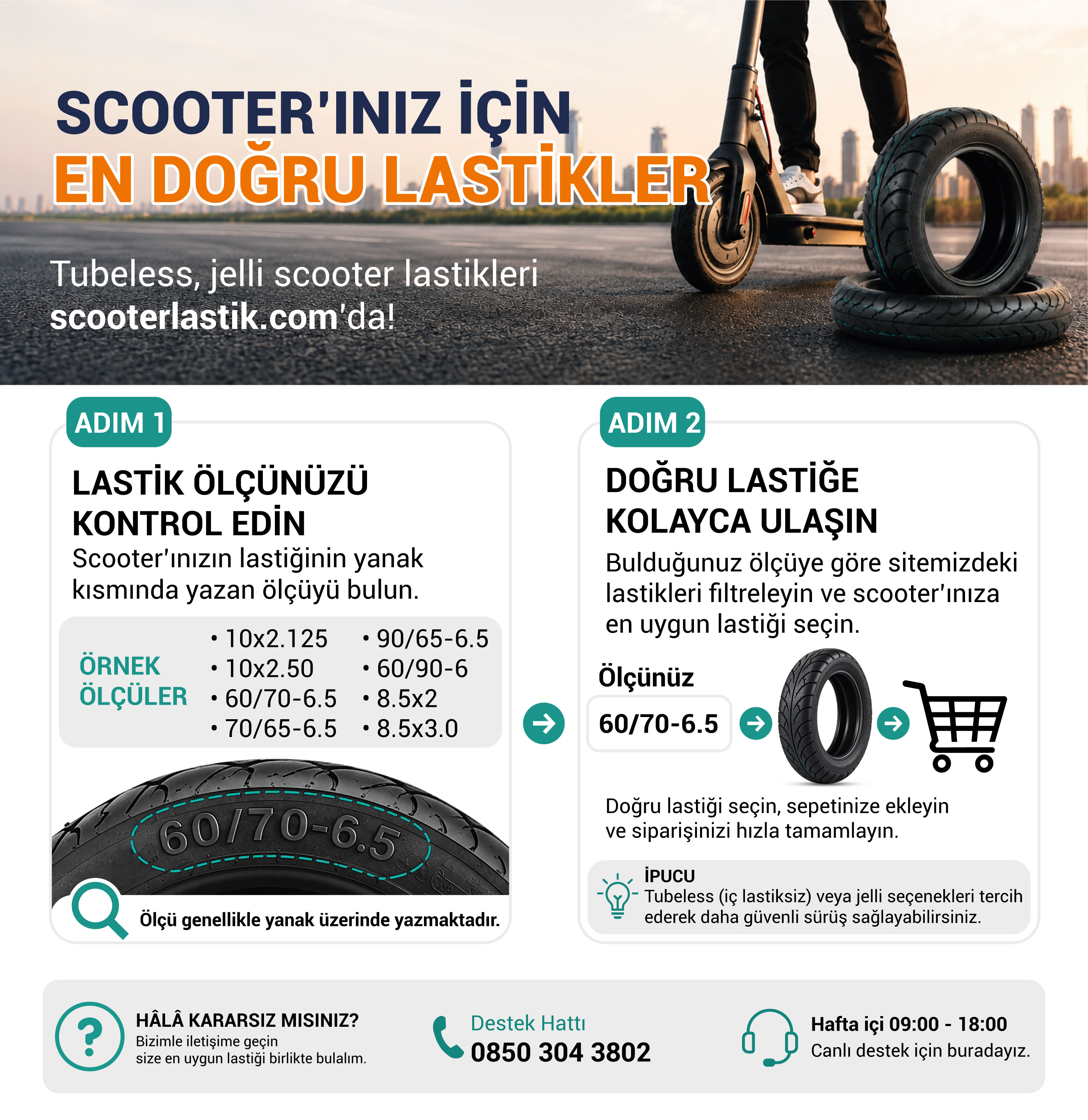 Scooter Lastik Seçim Rehberi