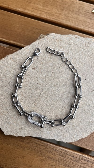 14K Tiffany Desen Gümüş Bileklik