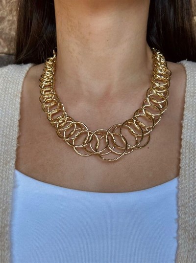 Gold Halka Zincir Kolye
