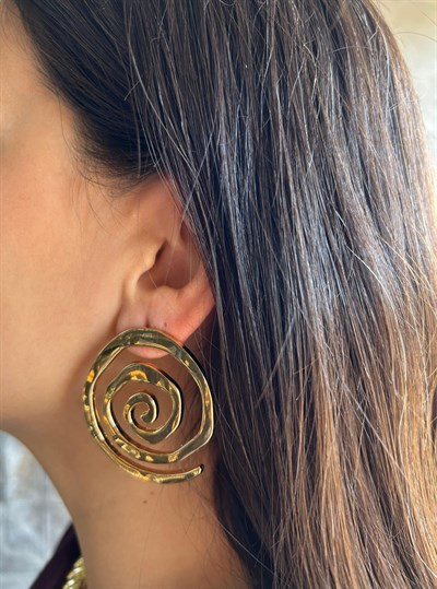 Gold Sarmal Küpe