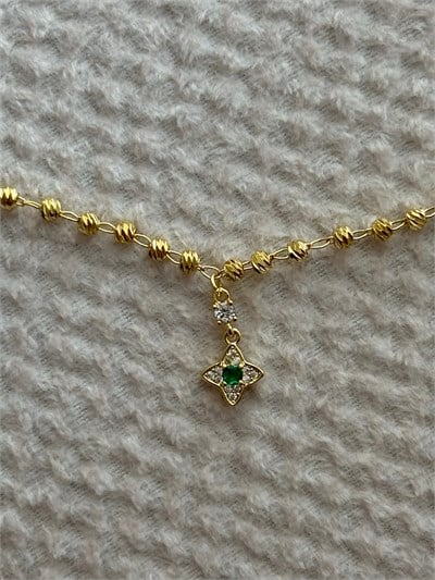 Yıldız Charmlı Gold Halhal