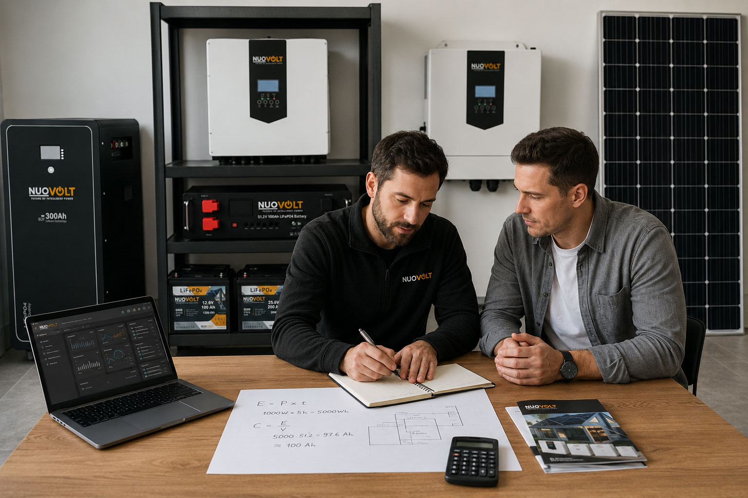 Solar Sistem İçin Batarya Kapasitesi Nasıl Hesaplanır? 12.8V, 25.6V ve 51.2V Örnekleri