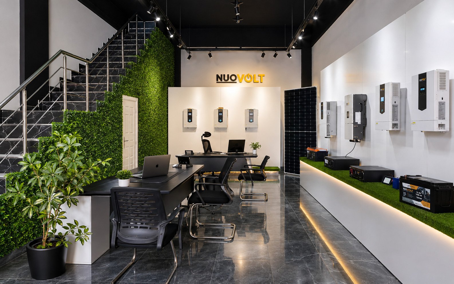 NUOVOLT ürün teşhir alanı