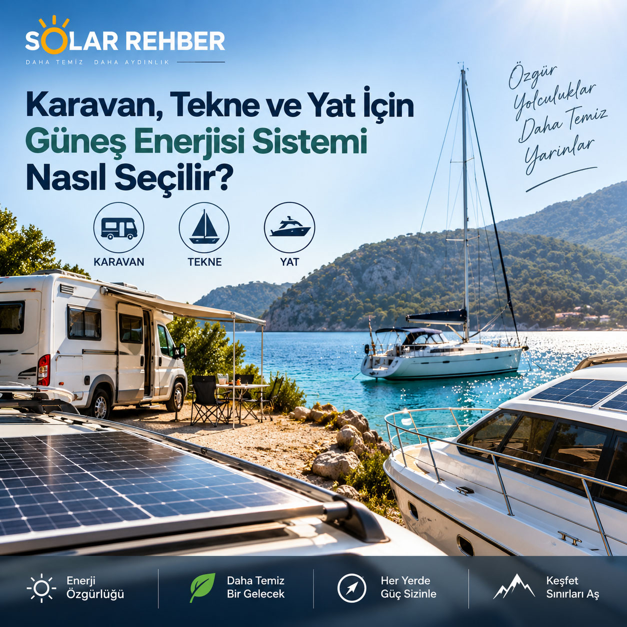 Karavan, Tekne ve Yat İçin Güneş Enerjisi Sistemi Nasıl Seçilir? ara görsel