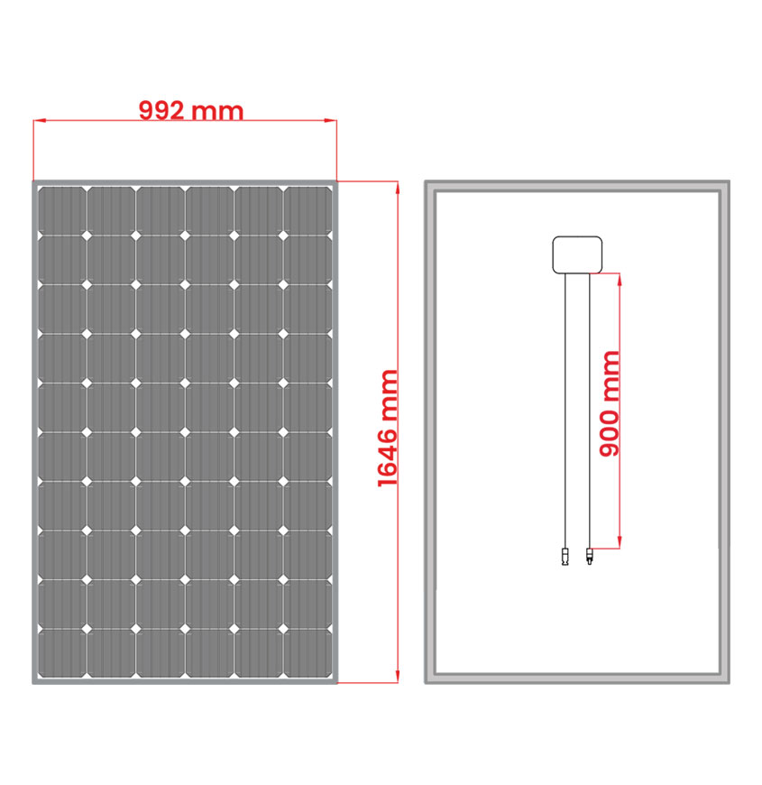 PSM340M panel boyut ve kablo şeması