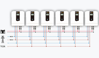 NUOVOLT 12kW Plus paralel bağlantı şeması