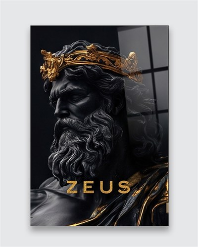 Zeus Pleksi Tablo – Mitolojik ve Güç Temalı Duvar Sanatı