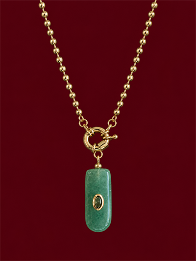 Monaco Jade Necklace Kolye (60 cm)