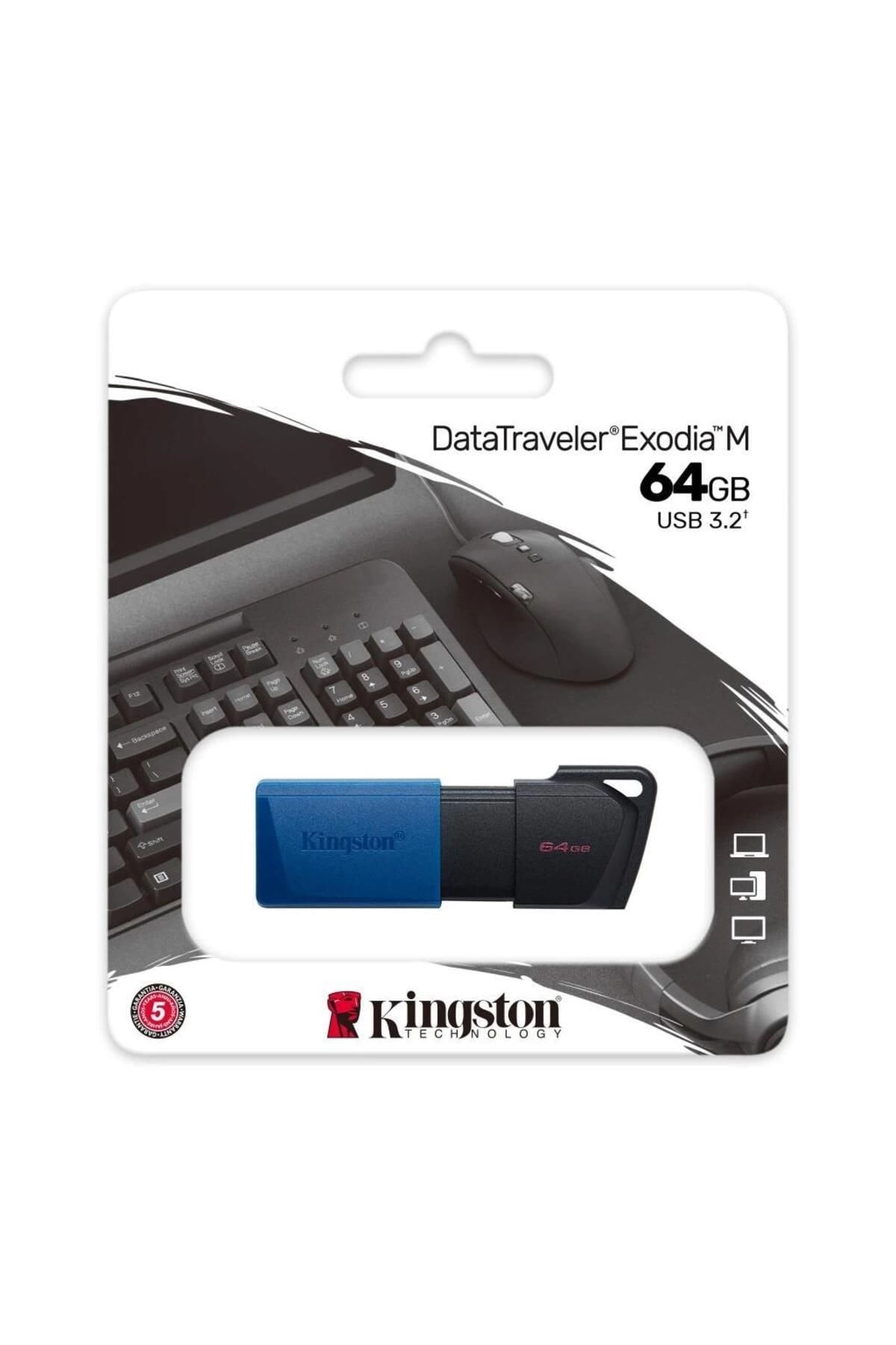KINGSTON Kingston DataTraveler Exodia M DTXM 64GB USB 3.2 Gen 1 Flash Bellek 5'li Paket Görsel 4