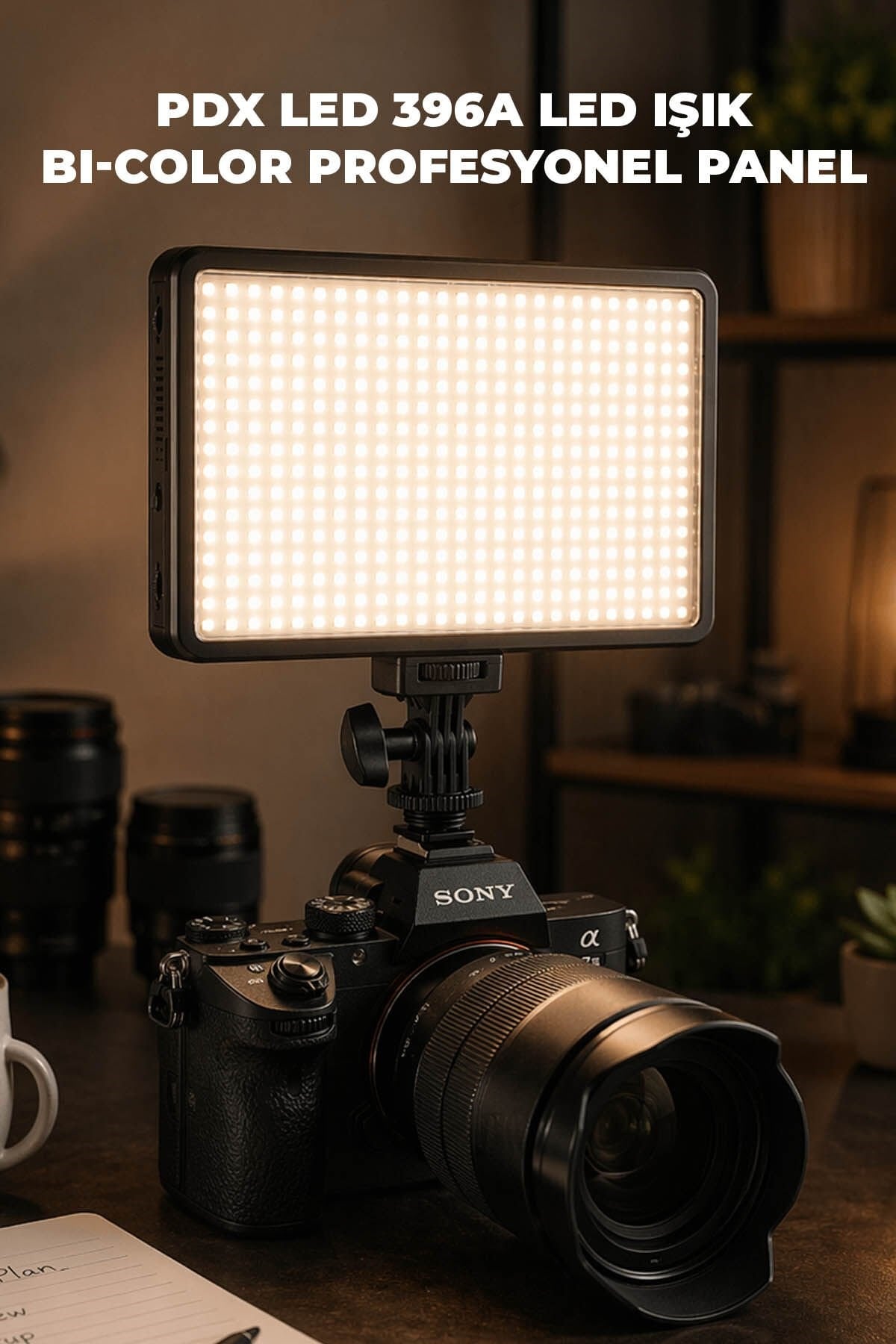 PDX PDX 396A Bi-Color Bataryalı LED Işık Seti Görsel 3