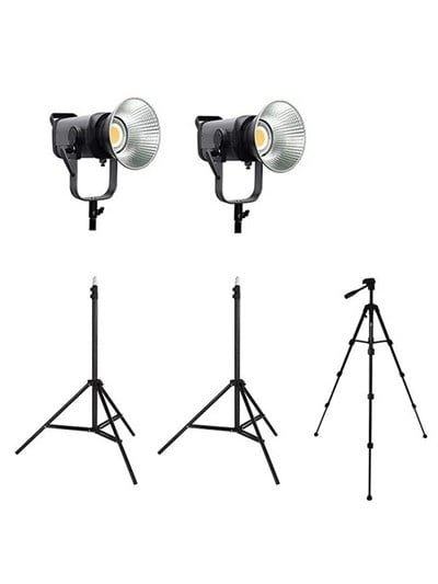 COBAC 200 Stüdyo Işığı (2) + 3 Mt Işık Ayağı (2) + 307 Tripod