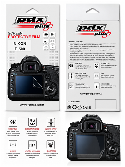 Nikon D500 Kamera Ekran Koruma Filmi