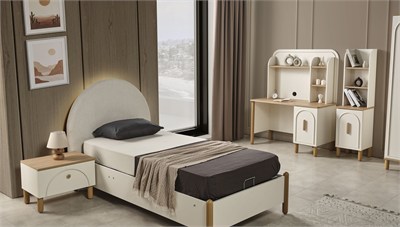 Bohem Star Genç Başlık 112 cm Sedef Krem ve Ceviz