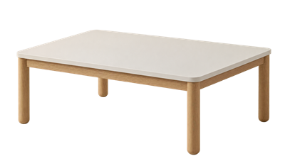 Bohem Star Orta Sehpa 120x90 cm Sedef Krem ve Ceviz