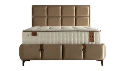 EN913 Yatak Bel Destekli Sert Paket Yaylı Saten Kumaşlı