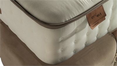 EN913 Yatak Bel Destekli Sert Paket Yaylı Saten Kumaşlı