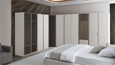 Renata 2 Kapaklı Reflekte Camlı Gardırop 100 cm