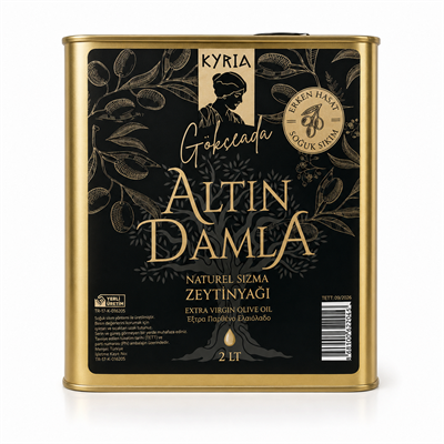 ALTIN DAMLA ZEYTİNYAĞI 2 LT TENEKE