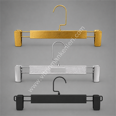 Etek Pantolon Askısı Siyah/Gold/Krom