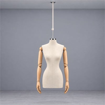 KAFADAN APARATLI KADIN TERZİ MANKENİ (BÜST)