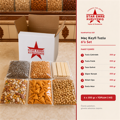 Maç Keyfi Tuzlu 6'lı Set