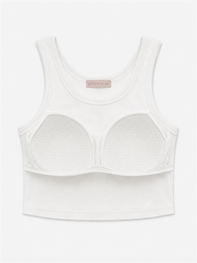 Petli  Fitilli Crop - Beyaz
