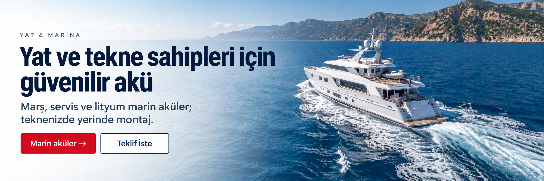 Marin ve karavan akü çözümleri