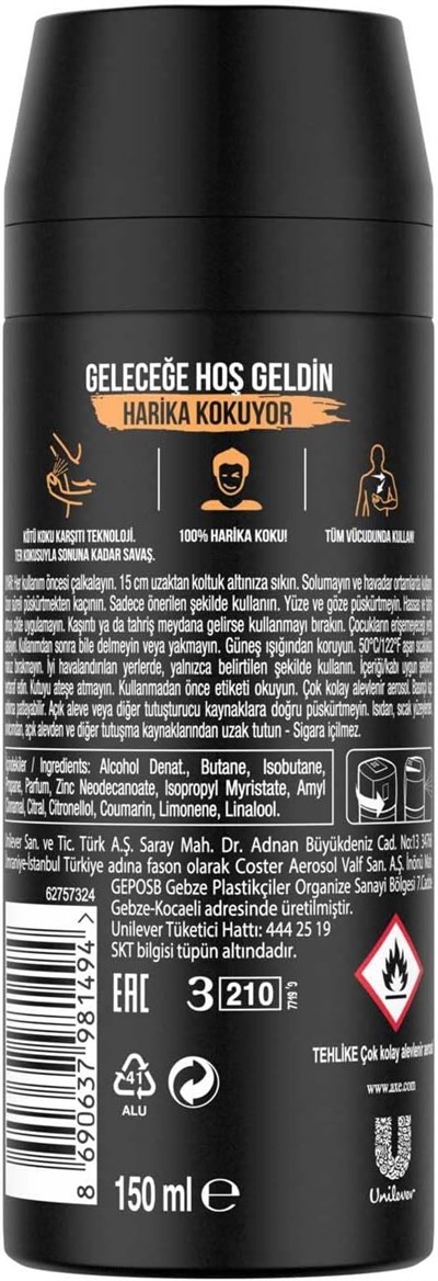 Axe Dark Temptation 150 ml Erkek Deodorant