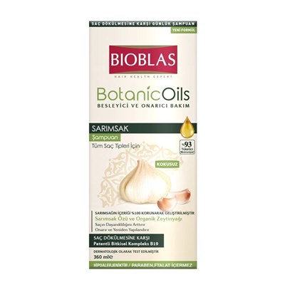 Bioblas Botanic Oils 360 ml Sarımsaklı Saç Dökülmesine Karşı Şampuan