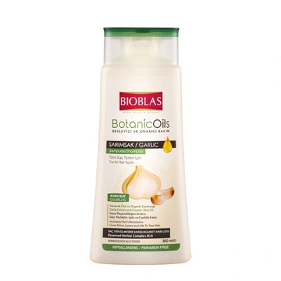 Bioblas Botanic Oils 360 ml Sarımsaklı Saç Dökülmesine Karşı Şampuan